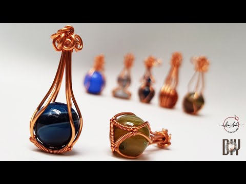 Видео: Подвеска-бутылка Genie с крупными сферическими камнями без отверстий 499