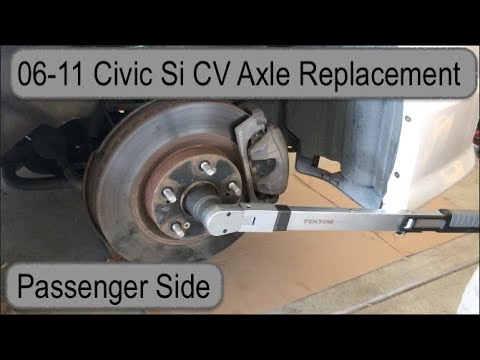 Видео: Замена приводного вала со стороны пассажира Civic Si 06-11