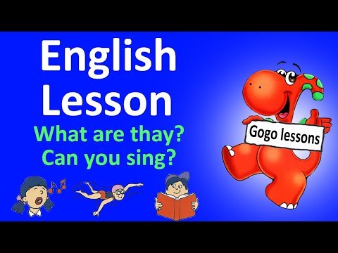 Видео: Урок 3 - What are they? Can you sing?