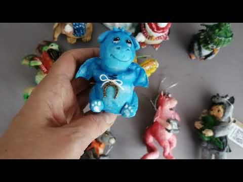 Видео: Обзор ватных игрушек на елку за октябрь