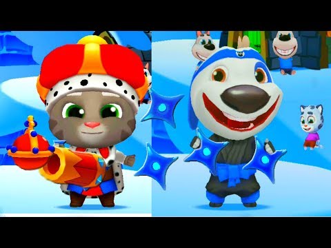 Видео: Говорящий ТОМ 2 ОБНОВЛЕНИЕ ВСПЛЕСК СИЛЫ Talking Tom Splash Force Том король, Хэнк ниньзя #Том #Том_2