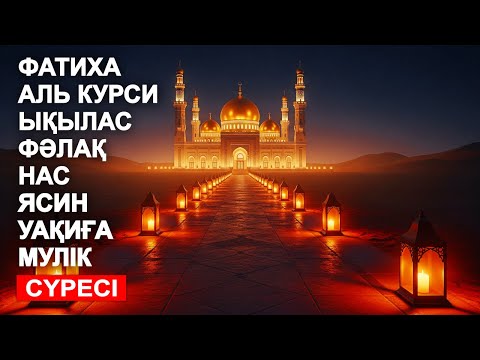 Видео: ФАТИХА, АЯТУЛЬ КУРСИ, ЫҚЫЛАС, ФӘЛАҚ, НАС, ЯСИН, УАҚИҒА, МҮЛIК СҮРЕСІ! КУРАН СУРЕЛЕР | NOOR ANOM