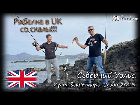Видео: Рыбалка в UK со скалы!!! Скумбрия на гриле. Северный Уэльс.