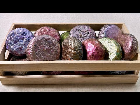 Видео: ASMR soap cutting 💜 Резка мыла АСМР Painted soap Залипушки