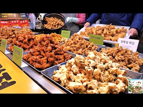 Видео: Хрустящая Корейская Жареная КУРИЦА Дакганчжён | Корейская ТРАДИЦИОННАЯ Уличная Еда...