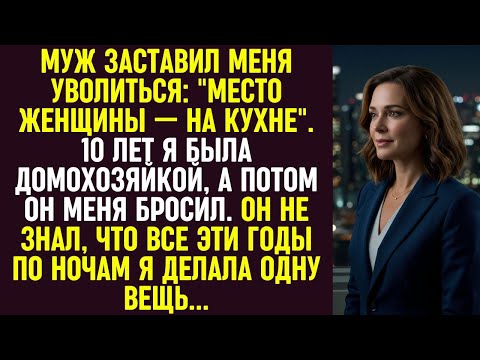 Видео: Муж заставил меня быть домохозяйкой, а потом бросил. Он не знал, чем я занималась все эти годы.