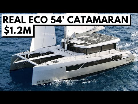 Видео: 1,2 млн долларов + WINDELO 54 YACHTING CATAMARAN Electric Hydro Solar Silent Hybrid Performance Yach