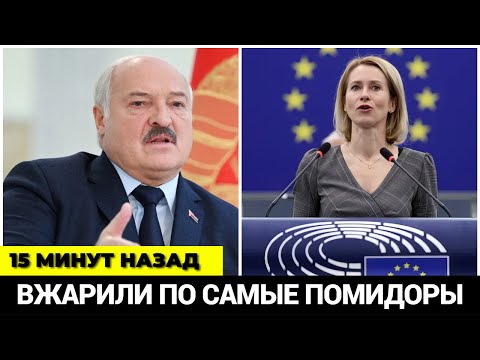Видео: 15 минут назад! Из ЕС пришли ужасные новости для Лукашенко! Вжарили по самые помидоры!
