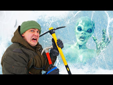 Видео: Эти опасные и жуткие находки мы нашли во льдах, где затонула летающая тарелка!