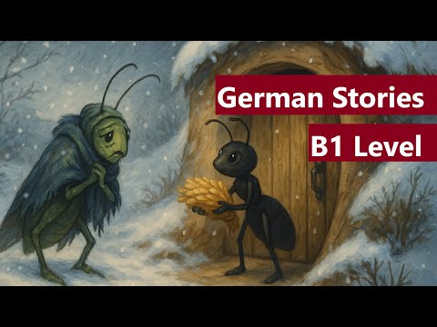 Видео: Немецкие рассказы (B1)/ Lukas und sein Traum /Der Fuchs und der Rabe/ Die Ameise und die Heuschrecke