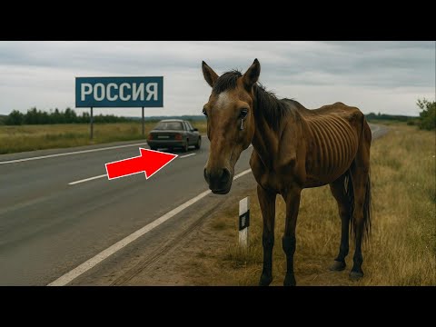 Видео: Конь просил помощи на дороге , то что случилось потом поразит вас!