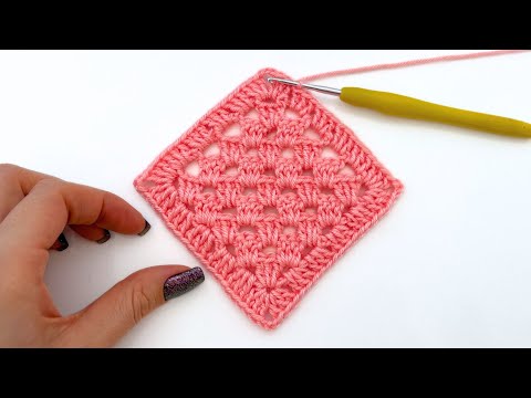 Видео: ЛЕГКИЙ КВАДРАТ СВЯЗАНИЯ КРЮЧКОМ