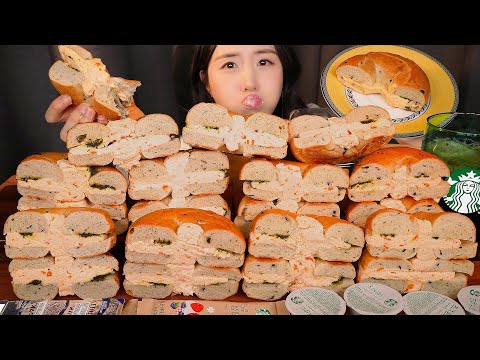 Видео: Я ЕМ ТОЛЬКО ЭТО💚 STARBUCKS ТОМАТНЫЙ БУБЛИК С БАЗИЛИКОМ ХЛЕБ АСМР ЗВУКИ ЕДЫ МУКБАНГ