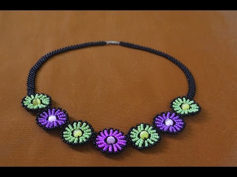 Видео: Колье из бисера "Нинель".   Мастер класс