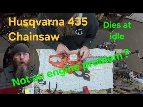 Видео: Бензопила Husqvarna 435 глохнет на холостом ходу — УСТРАНЕНО!