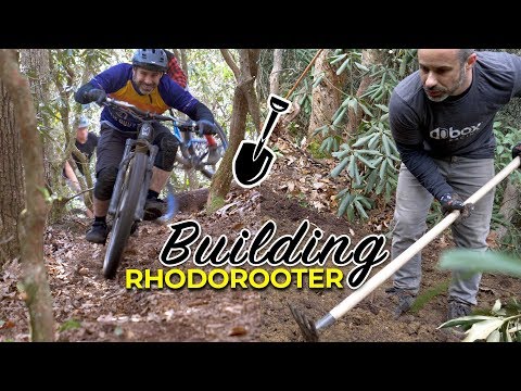 Видео: Строительство и катание на новейшей трассе пика Берм — Rhodorooter!