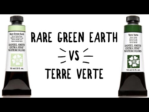 Видео: Daniel Smith Color Showdown S2E4: Rare Green Earth против Terre Verte