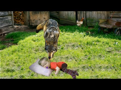 Видео: Мать рыдала, когда увидела как волк вылизывает посиневшее лицо её дочки