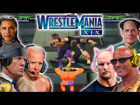 Видео: Президенты играют в WrestleMania XIX (при участии The Rock, Stone Cold и Джона Сины)