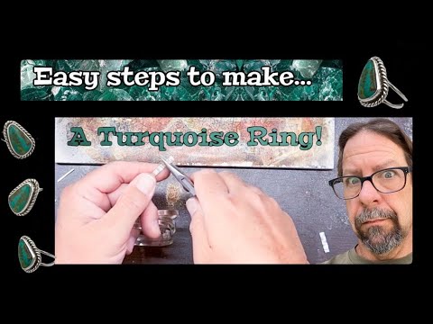 Видео: Серебряное дело: изготовление кольца с бирюзой