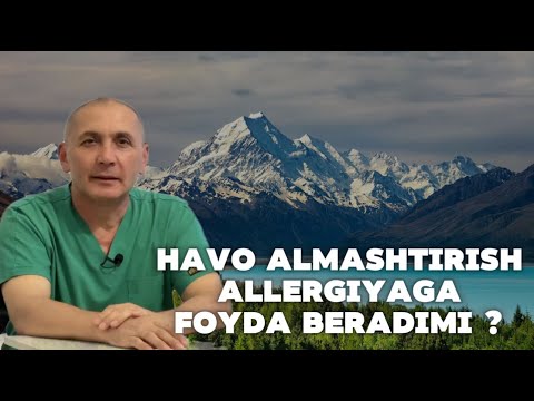 Видео: Аллергияни йўқотиш учун ҳаво алмаштириш керакми?