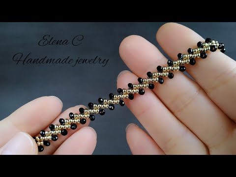 Видео: How To Make St Petersburg Beaded Chain Tutorial Петербургская цепочка из бисера МК Beaded Bracelet