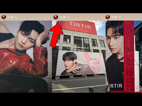 Видео: Как принц! Лицо Тэхёна красуется на рекламных щитах по всему миру