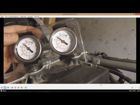 Видео: Синхронизация карбюраторов, V-образная двойка. XL600V \ 63