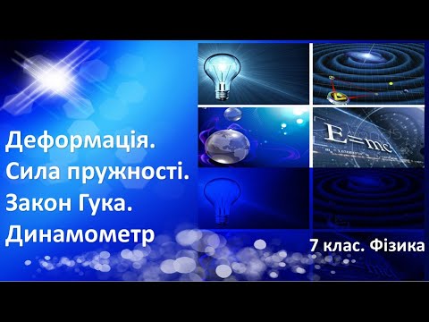 Видео: Урок №18. Деформація. Сила пружності. Закон Гука. Динамометр (7 клас. Фізика)