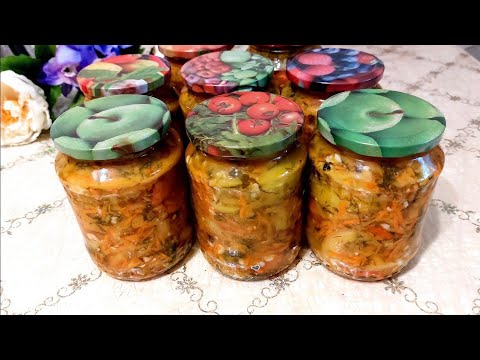 Видео: САЛАТ ИЗ ЗЕЛЁНЫХ ПОМИДОР НА ЗИМУ!😋👍