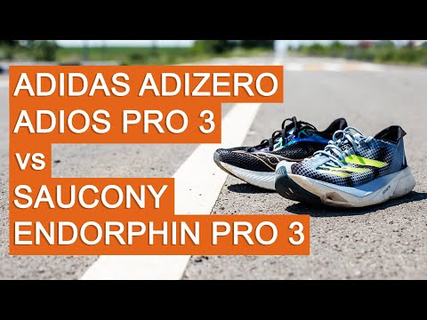 Видео: Adidas Adizero Adios Pro 3 и Saucony Endorphin Pro 3: сравнение соревновательной обуви