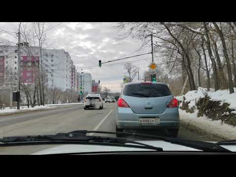 Видео: 504. Хабаровск. Амурский Мост - ТЦ На Пушкина.12.11.25.