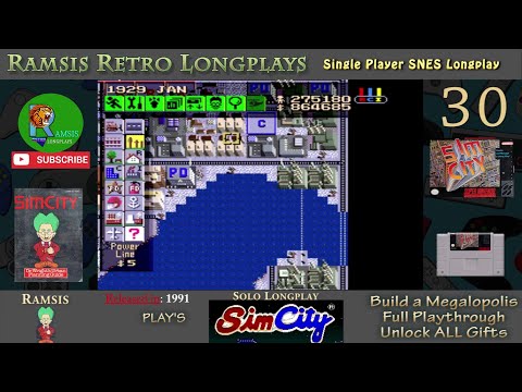 Видео: SimCity | SNES | 1991 | Постройте мегаполис + Все подарки | Ретро-прохождение | Эпизод 30
