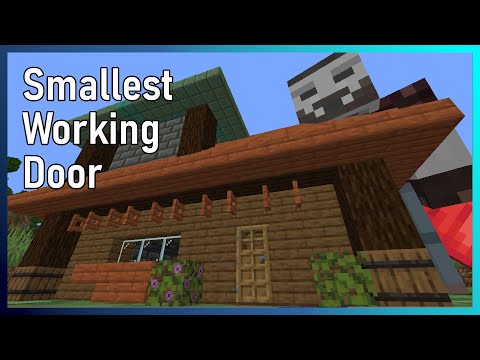 Видео: Самая маленькая рабочая дверь в Minecraft