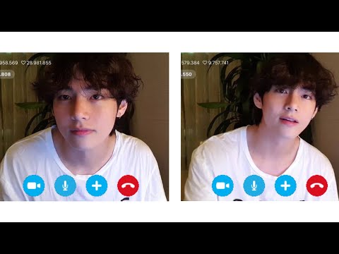 Видео: Представь твой парень Ким Тэхён | Вечерний разговор по Skype
