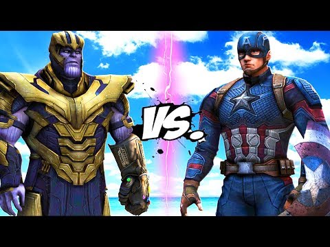 Видео: капитан америка против танос