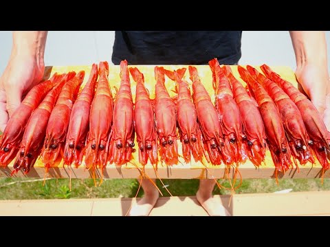 Видео: Я наконец-то попробовал легендарные креветки «Карабинеры», которые искал, и вкус был...!?