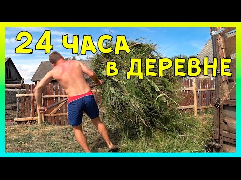 Видео: 24 ЧАСА В ДЕРЕВНЕ. ЖИЗНЬ ЗА ОДИН ДЕНЬ.