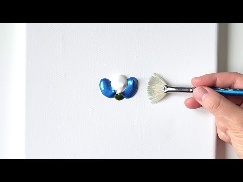 Видео: Рождественские рисунки для начинающих 🎄🎅💚 / Акриловая роспись