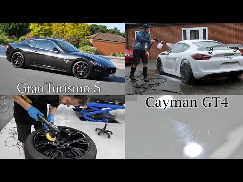 Видео: GranTurismo S и Cayman GT4 — коррекция покраски + защита