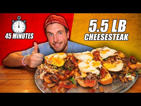 Видео: Попробуем ULTIMATE Cheesesteak Challenge в Сан-Диего!
