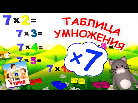 Видео: Музыкальная ТАБЛИЦА УМНОЖЕНИЯ на 7. Папа V теме