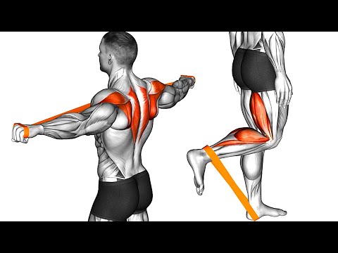 Видео: Тренировка всего Тела с Резиновой Лентой