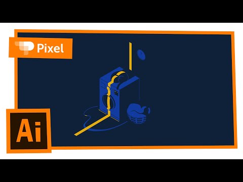 Видео: Рисуем стиральную машинку в Adobe Illustrator | уроки для новичков