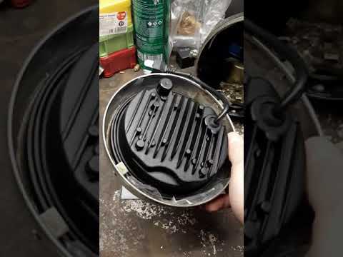 Видео: светодиодная фара в корпус от иж  юпитер (планета ) 2,3