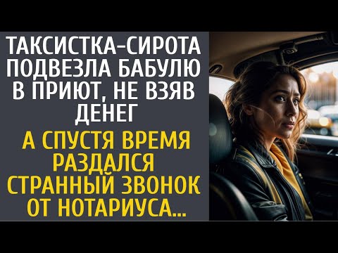 Видео: Таксистка подвезла бабулю в приют, не взяв денег… А спустя время, раздался странный звонок нотариуса