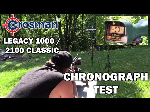 Видео: Тест Crosman Legacy 1000 / 2100 Chrony