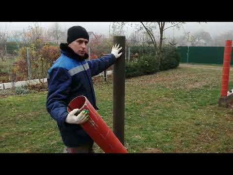 Видео: Круглые бетонные столбы забора. Быстро, просто и красиво.