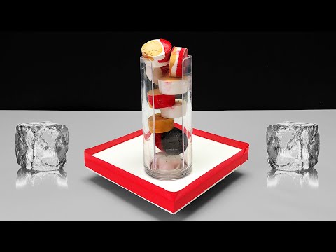 Видео: Акриловая заливка FROZEN PAINT-TOWER - растопленный результат! | JFA