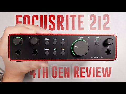 Видео: Обзор USB-аудиоинтерфейса Focusrite Scarlett 2i2 (4-го поколения) / Подробности
